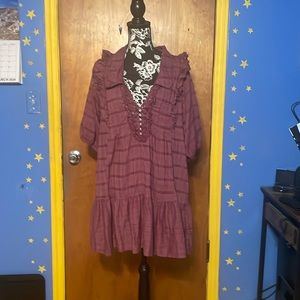 Free People Ruffled Dress